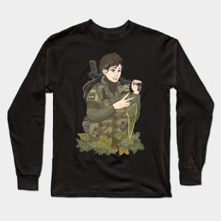 Kurdish fighter girl. Long Sleeve T-Shirt